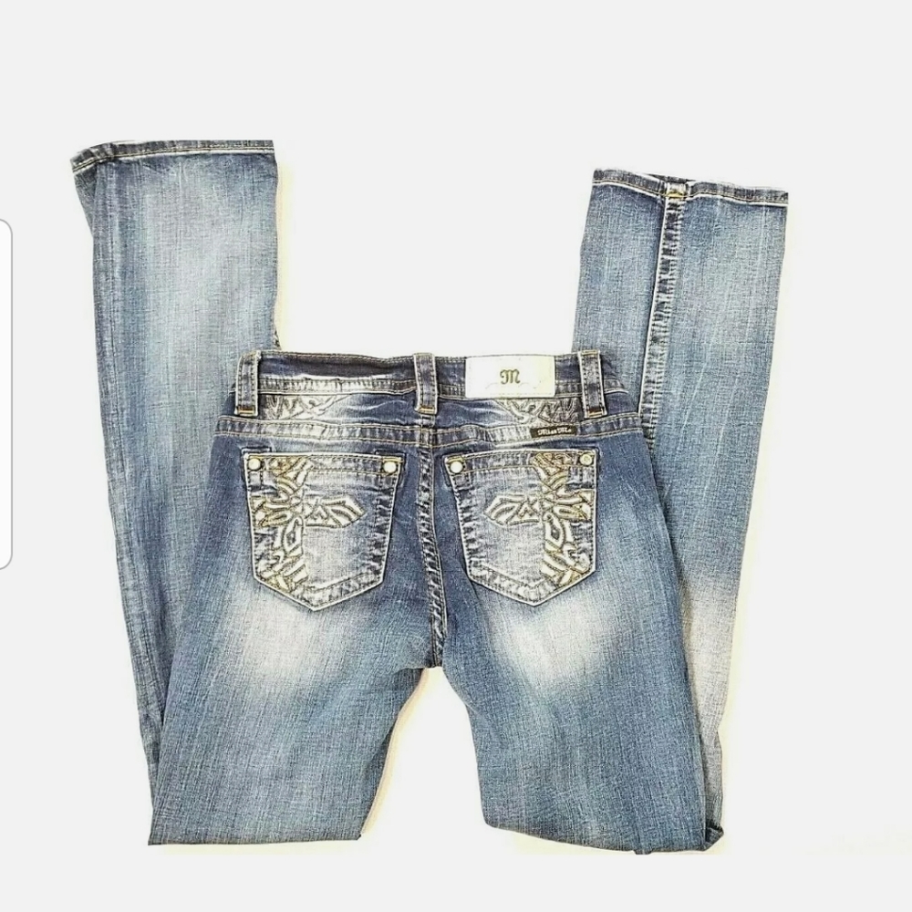 MissMe Women's Mid-Rise Slim Boot #7806SB Jeans - Sz 27